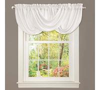 Lush Decor Lucia Lit, Blanc, Valance