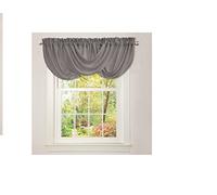 Lush Decor Lucia Lit, Gris, Valance