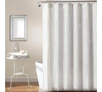 Lush Decor Night Sky Lot de 2 Rideaux de Douche avec Doublure en PEVA Blanc 183 x 183 cm