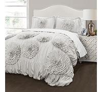 Lush Decor Parure de lit, Polyester, Gris Clair, Grand lit