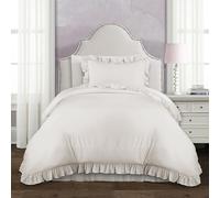 Lush Decor Reyna, Microfibre, Fibre de Polyester, Blanc, Double XL
