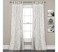 Lush Decor Reyna Parure de lit 3 pièces Gris, Blanc, 84" x 40"