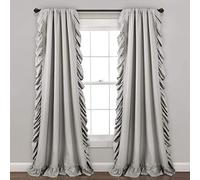Lush Decor Reyna Rideau de fenêtre Gris Clair 137,2 x 213,4 cm