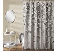 Lush Decor Riley Rideau de Douche Gris Clair 72 x 72 cm