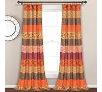 Lush Decor Royal Empire Paire de Rideaux de fenêtre Mandarine 213,4 x 132,1 cm