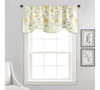 Lush Decor Royal Garden Cantonnière de fenêtre Jaune 45,7 x 106,7 cm