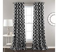 Lush Decor Salle de Edward occultant fenêtre Panneau de Rideau, 84 x 132,1 cm, (Lot de 2)