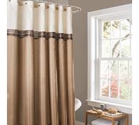 Lush Decor Terra Rideau de Douche, Beige/Ivoire, 72 inches x 72 inches