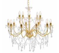Lustre 2 Couches Plafonnier Luminaire Lampe Suspendue Eclairage Salon vidaXL
