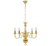 Lustre 5 Ampoules Lampe Suspendue Lustre Luminaire Eclairage Salon vidaXL