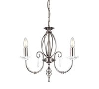 Elstead Lighting Aegean lampe suspendue 3x60 W nickel AG3-POL-NICKEL