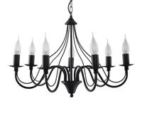 Sollux Lighting – Lampe suspendue Minerwa SL.0219 – 7 flammes E14 40 W acier noir