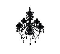 Lustre avec 5 Ampoules Cristal Plafonnier Lumière Salon Chambre Maison 240308
