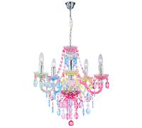 Lustre avec LED RGB Lampe à suspendre multicolore Lampe à suspendre avec changement de couleur, LED dimmable, avec télécommande, 51x149cm, salon chambre à coucher