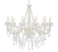 Lustre avec Perles Doré Lampe Suspendue Lustre Luminaire Eclairage vidaXL