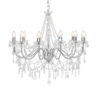 Lustre avec Perles Doré Lampe Suspendue Lustre Luminaire Eclairage vidaXL