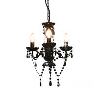 Lustre avec Perles Rond Lampe Suspendue Lustre Luminaire Eclairage vidaXL