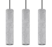 Lustre béton gris/noir DANTEO 3x GU10 Pure Lume PU.0655