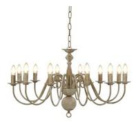 vidaXL Lustre - Blanc antique