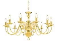 Lustre Blanc Antique 12 Ampoules Plafonnier Lampe Suspendue Eclairage vidaXL