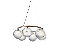 Lustre Circulaire Miira 6, Bronze Foncé/optique Transparent