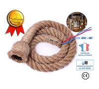 Lustre corde de chanvre vintage cuisine industriel supension salon chambre enfant - Aueq - fille led enfant adulte garcon ado
