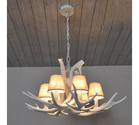 Lustre en Bois de cerf Style campagnard américain, Lampe de Salon/Salle à Manger, Boutique de vêtements Nordiques, cybercafé, Lustre rétro créatif en Bois de cerf