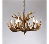 Lustre en Bois de cerf, Style rétro, idéal pour Une Boutique de vêtements, Un Restaurant, Un Salon ou Un Bar. Décoration créative et Originale.