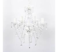 Lustre en Cristal Transparent Lampe Plafonnier Luminaire Salon Chambre vidaXL
