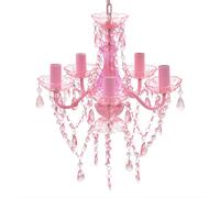 Lustre en Cristal Transparent Lampe Plafonnier Luminaire Salon Chambre vidaXL