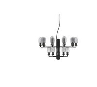Lustre en métal noir Amp