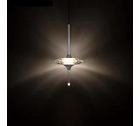 Lustre en Spirale pour escalier de Maison Duplex, Suspension d'escalier en Cristal en Forme d'étoile, luminaire Suspendu LED Creux pour Salon de Villa (Simple, à intensité Variable avec télé