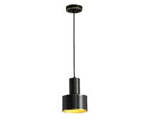 Lustre Laiton Brossé Lumière Nordique Industrie Créative Lustre Réglable en Métal Suspendu Vintage Maison Cuisine Luminaire pour Salon Chambre Couloir Bar Café/Noir/a