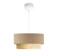 Lustre lampe lumière suspendu suspension E27 hauteur 70 cm beige / jaune 03_0007539