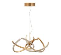 Lustre LED avec décorations et 3 lumières