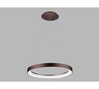Lustre LED gradable BELLA SLIM P-Z CRI90, Variante : café, Ø 580 mm, 48 W, 3000/4000 K, TRIAC