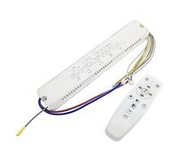 Lustre LED Intelligent 2.4G, télécommande + contrôle par application, alimentation variable for plafonnier à ruban bicolore x2(3Pin-(37-60W) x6)