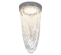 Lustre LED plafonnier plafonnier lampe en cristal, suspension cristal chromé, 12W 910lm 3000K, DxH 20x34 cm