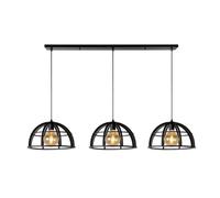 Lustre Lucide Dikra noir 3xE27 60W réglable H150cm