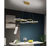 Lustre moderne à intensité variable, luminaire suspendu de plafond à LED, lampe suspendue de restaurant avec télécommande, plafonniers réglables en hauteur, lustre au design créatif moderne, pour