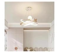 Lustre Moderne en Forme d'avion pour Chambre d'enfant, à LED, Simple et créatif, pour Chambre de Petit garçon ou Fille (crème, variateur RC).