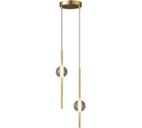 Lustre Moderne en Laiton Et Cristal, Mini Lampe Suspendue Industrielle pour Salle à Manger, Chambre, Entrée, Salon, Hall D'entrée, Couloir, Gold, C