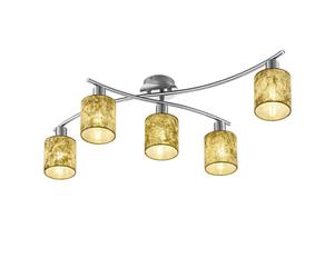 Lustre moderne GARDA argent/or 5xE14 Trio 75cm gradable