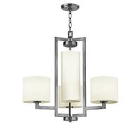 Lustre moderne Hampton nickel antique 4xE27 Hinkley