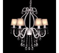 Lustre Néo Baroque Plafonnier 6 Feux 2300 Pampilles Cristal Suspension vidaXL