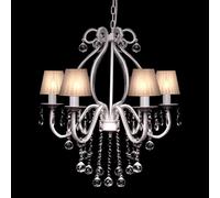 Lustre Néo Baroque Plafonnier 6 Feux 2300 Pampilles Cristal Suspension vidaXL