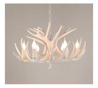 Lustre rétro américain en Bois de cerf à LED, Suspension créative et personnalisée pour Salon, Restaurant, Chambre, Bureau, Villa, Magasin de vêtements, Chalet en rondins, Bar, café (HA 6 lu