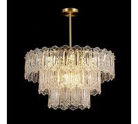 Lustre rétro, Nuages de Bon augure sculptés à la Main en Verre, Art Antique, Lampes et lanternes de Luxe pour Chambre à Coucher, Salon, Salle à Manger, 4 Couches 80 cm