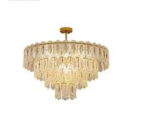 Lustre rétro, Nuages de Bon augure sculptés à la Main en Verre, Art Antique, Lampes et lanternes de Luxe pour Chambre à Coucher, Salon, Salle à Manger, 4 Couches 80 cm