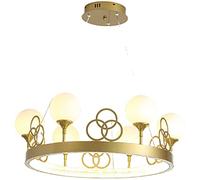 Lustre Spoutnik doré à 6 lumières du Milieu du siècle, plafonnier Moderne Semi-encastré, éclairage Industriel de Cuisine, d'îlot, de Salle à Manger, de Couloir, doré, 60 x 100 cm, fabriqué en
